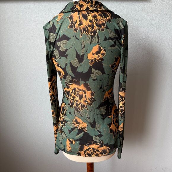 Free People Lucky Shirtee Floral Button Up Size Medium - Picture 6 of 9